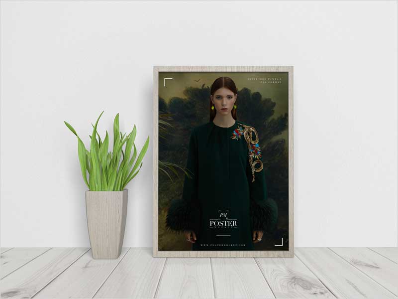 Elegant-Interior-Framed-Poster-Mockup-Free