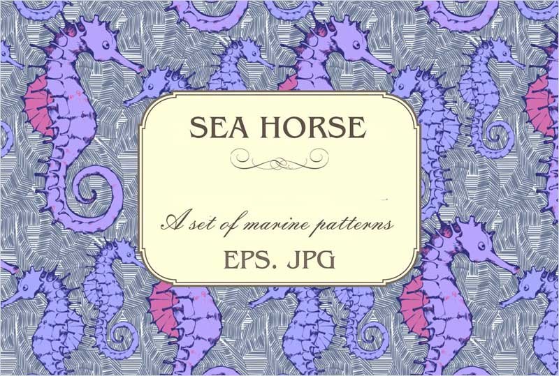 Pattern-of-seahorse-and-sea-voyages