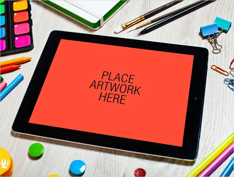 Artistic-Workspace-iPad-Mockup