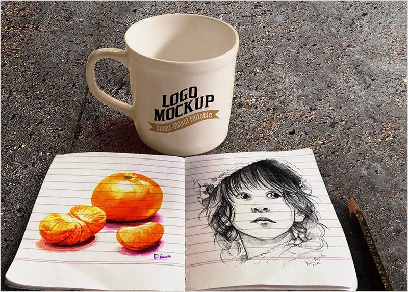 Coffee-Cup-and-Sketchbook-Mockup