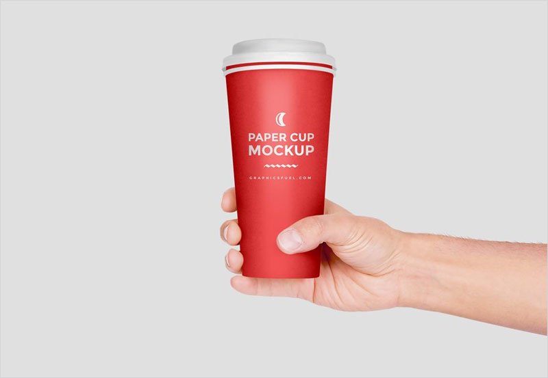 Paper-Cup-in-Hand-Mockup