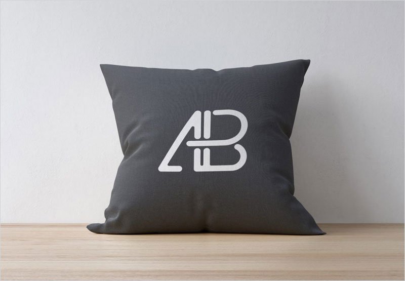 Pillow-leaning-against-a-Wall-Mockup
