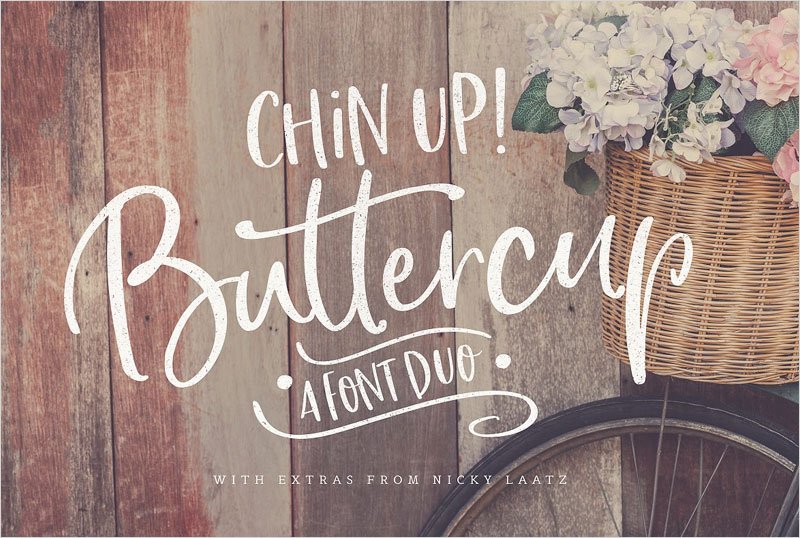 Chin-Up-Buttercup!-Font-Duo-&-Extras