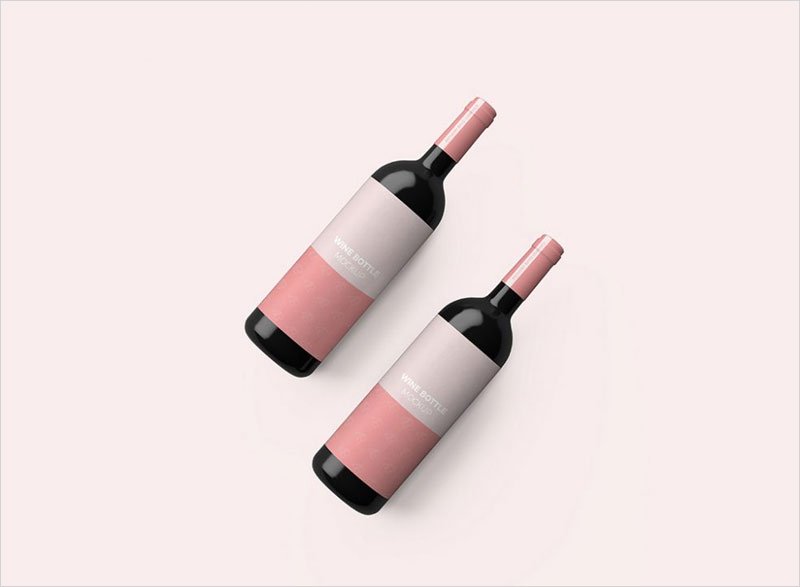 Red-Wine-Bottles-Mockup