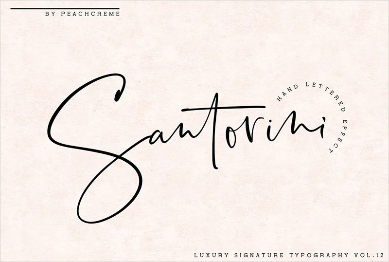 Santorini-Luxury-Signature-Font