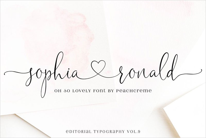 Sophia-Ronald-Lovely-Script-Font