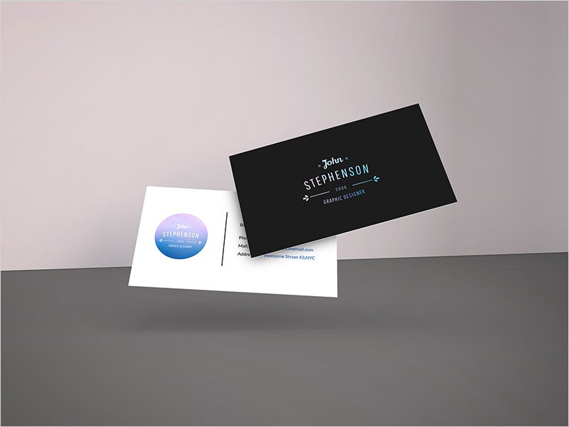 Falling-Business-Cards-Free-Mockup