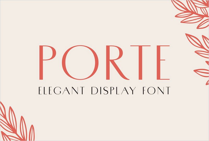 Porte-—-Elegant-Display-Font