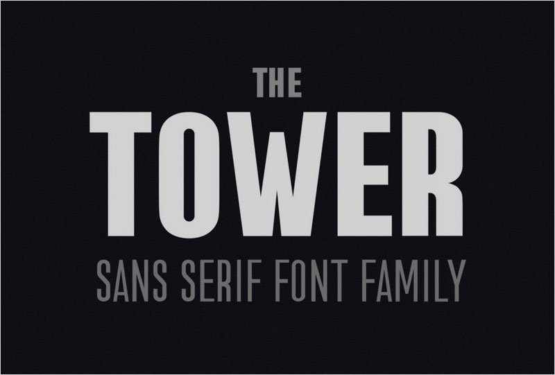 the-Tower.-Sans-Serif-font-family