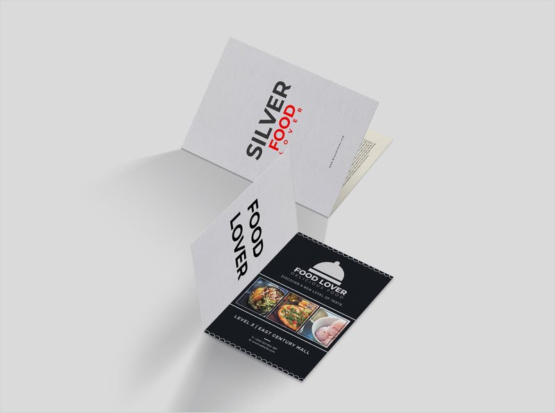 Free-Silver-Food-Restaurant-Flyer-With-PSD-Mockup