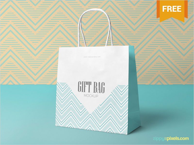 Free-Attractive-Gift-Bag-Mockup