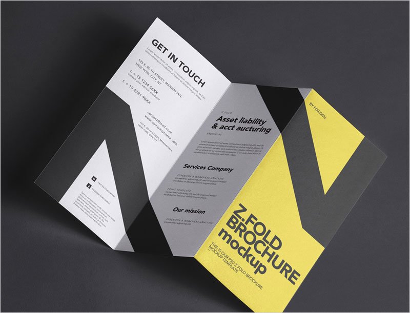 Free-Clean-Z-fold-Brochure-Mockup