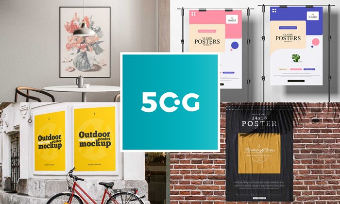 Grab-this-Beautiful-Collection-of-50-Free-Poster-Mockups-for-Astounding-Publication