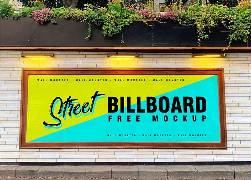 Free-Street-Wall-Billboard-Mockup