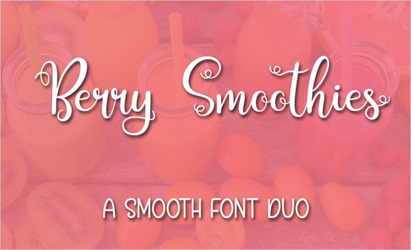 Berry-Smoothies-Font