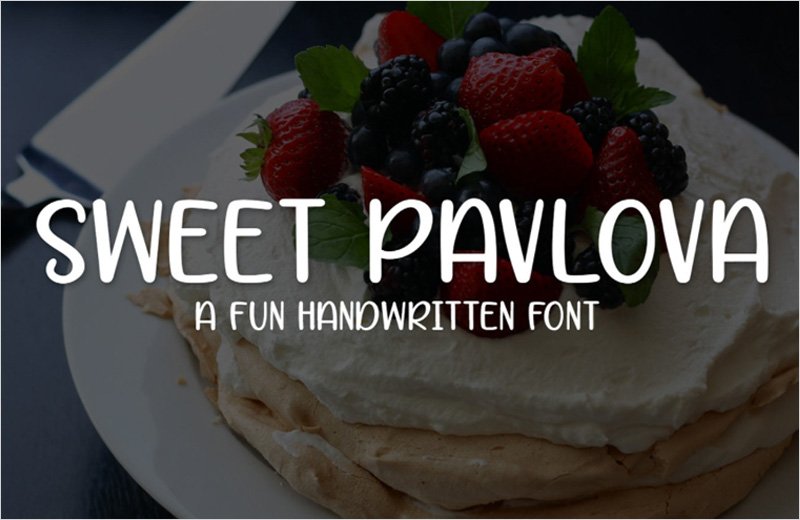Sweet-Pavlova---Handwritten-Font