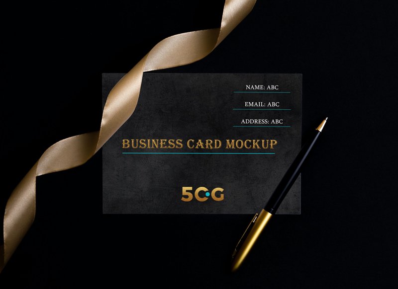 business card mockup