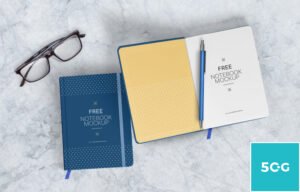 Free Notebook Mockups Template