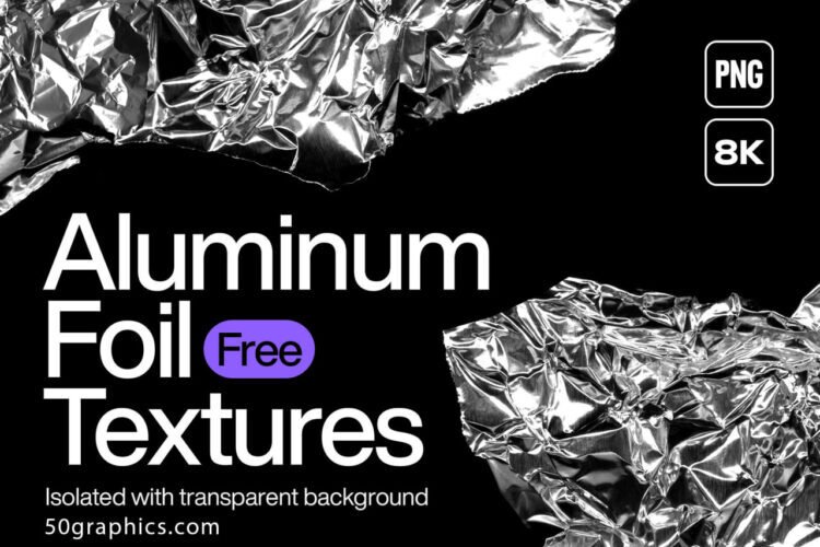 Free 50 Aluminium Foil Textures